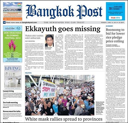 Bangkok post latest news